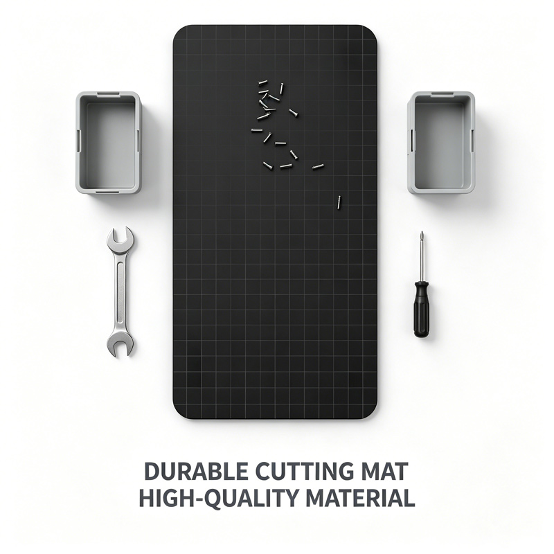 Electronics Repair Mat - Alas Kerja Silikon Magnetik Tahan Panas,