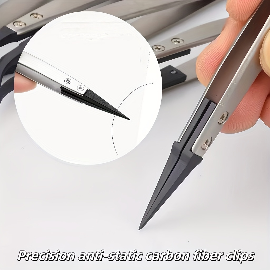 2 Buah Set Pinset Anti-statis  - Electronics Repair Tools And Equipment ulasan dan harga