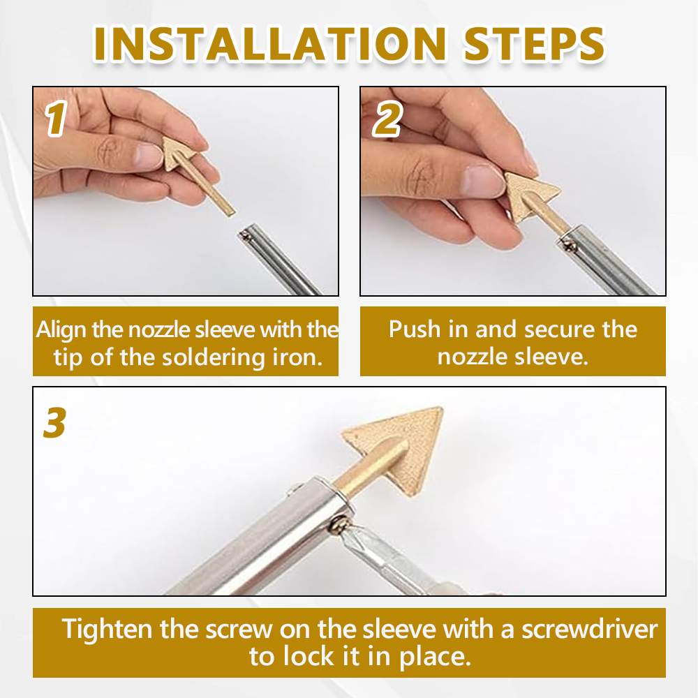 Set 3 Kit ujung solder, Kepala - Electronics Repair Kit With Soldering Iron ulasan dan harga