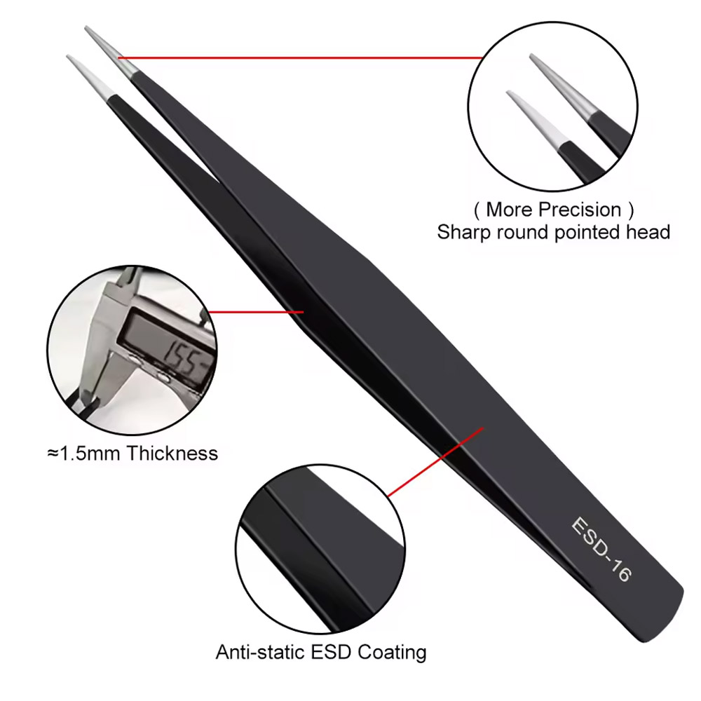 10 Buah/Set Pinset Lengkung &  - Electronics Repair Parts ulasan dan harga