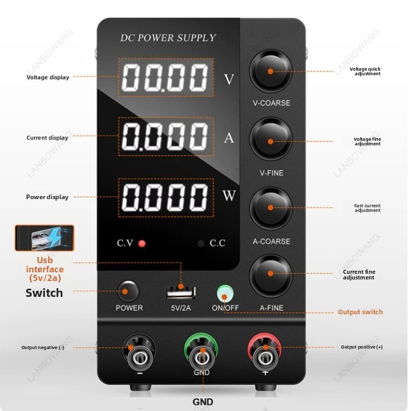 Catu Daya DC Digital Variabel  - Electronics Repair Lab ulasan dan harga