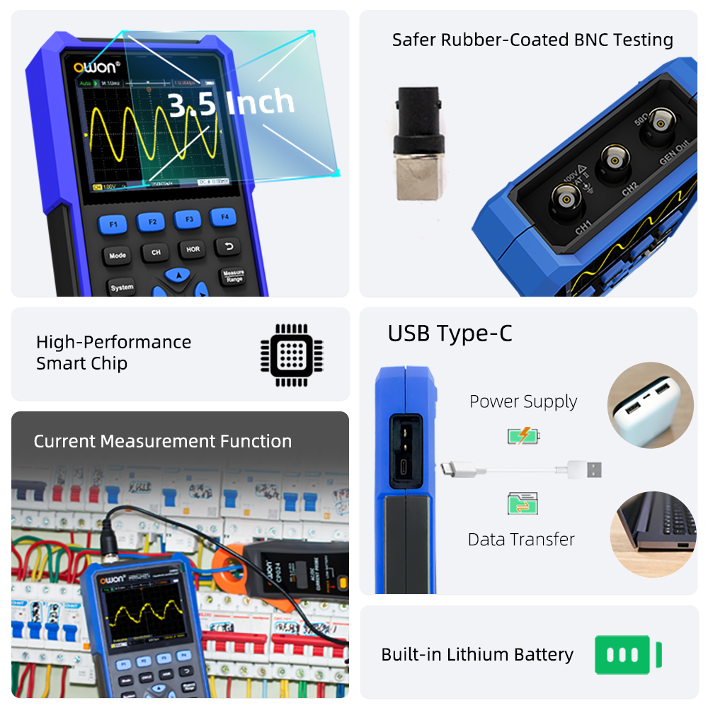 OWON HDS200 Seri Osiloskop Dig - Electronics Repair Lab ulasan dan harga