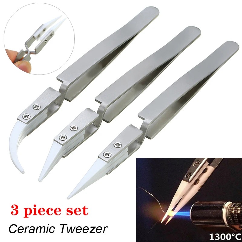Pinset Keramik Anti Statis Uju - Electronics Repair Tools And Equipment ulasan dan harga