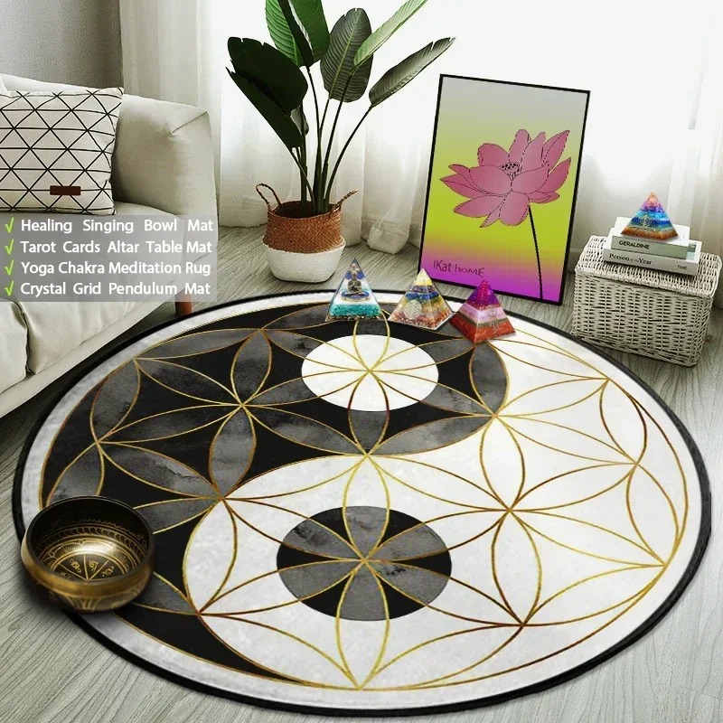 Yin Yang Taiji Karpet Bulat Bu - Electronics Repair Mat ulasan dan harga