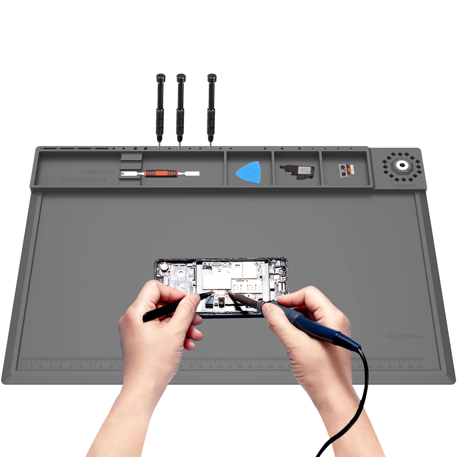 Bantalan Perbaikan Kerja Silik - Electronics Repair Mat ulasan dan harga