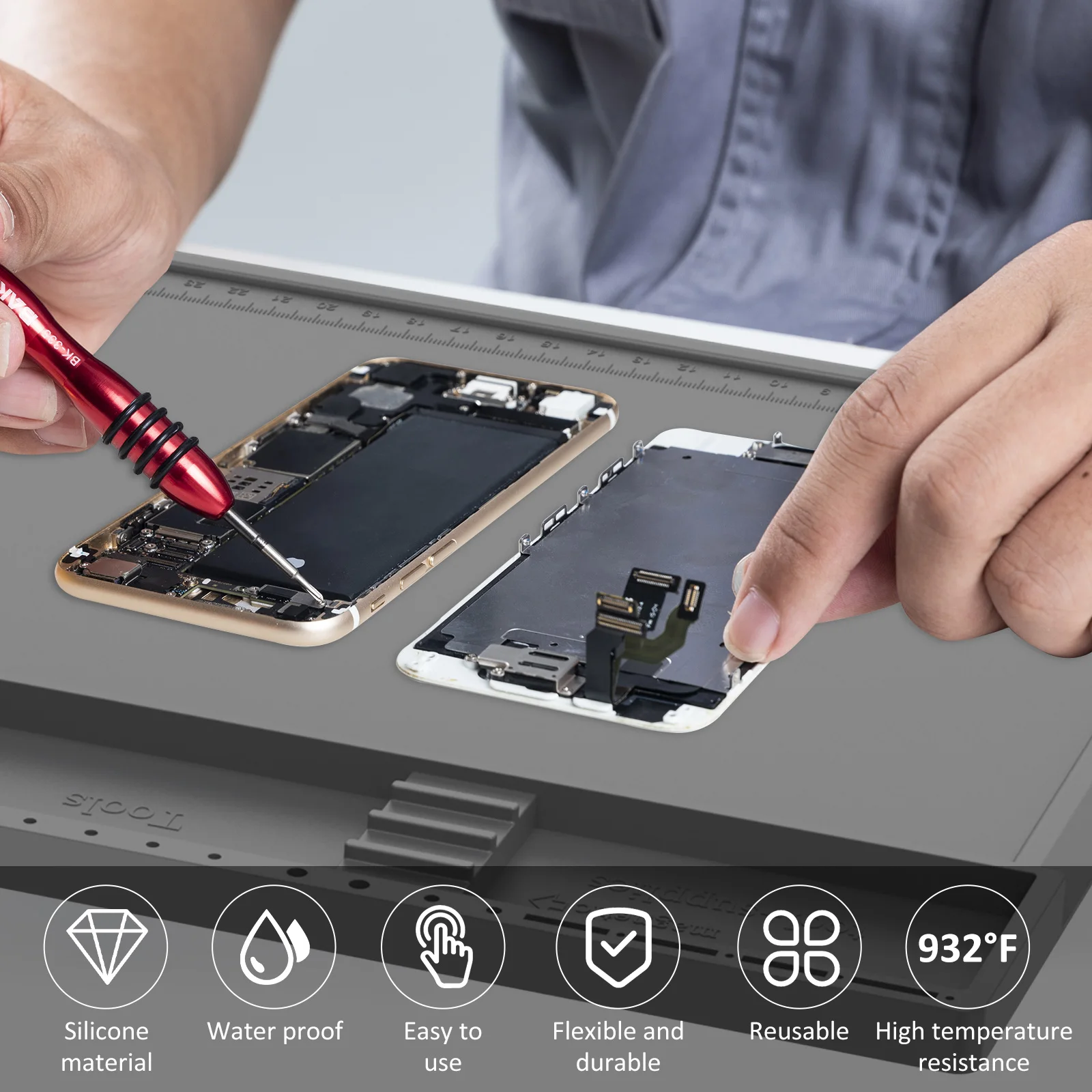 Bantalan Perbaikan Kerja Silik - Electronics Repair Mat ulasan dan harga