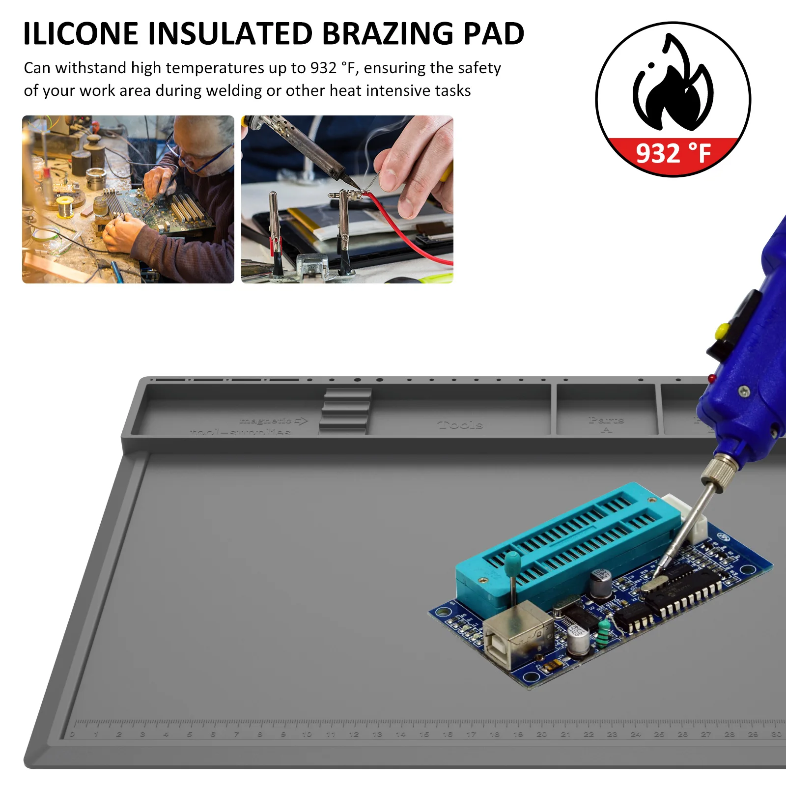 Bantalan Perbaikan Kerja Silik - Electronics Repair Mat ulasan dan harga