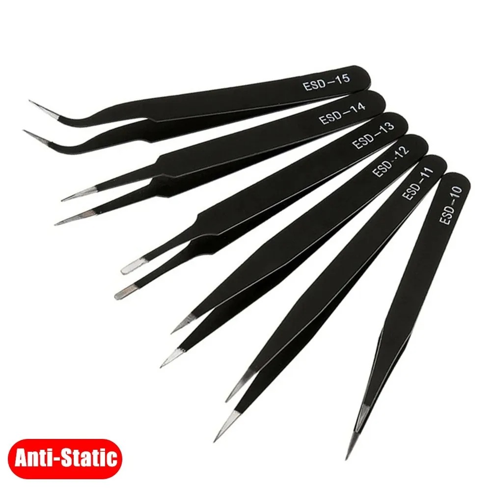 6 Buah Set Pinset Presisi ESD  - Electronics Repair Tools And Equipment ulasan dan harga