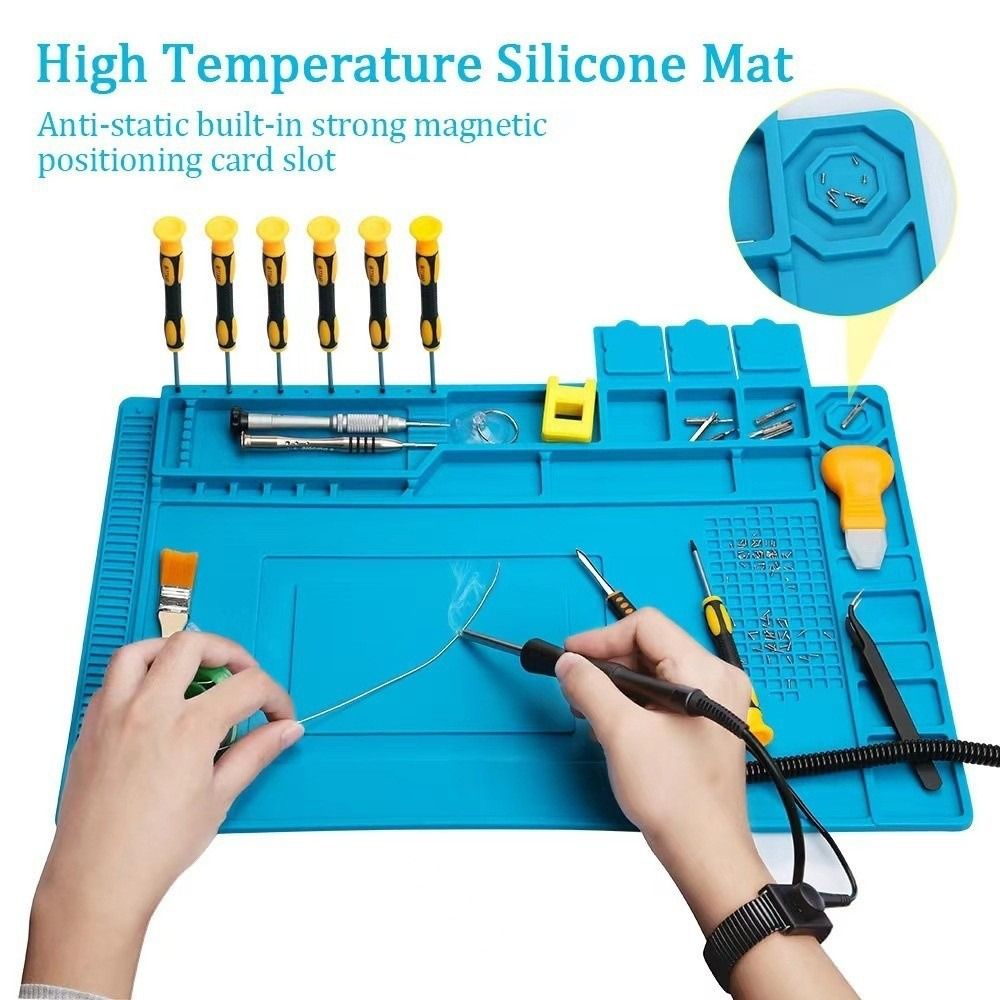 Alas Stasiun Solder Silikon An - Electronics Repair Mat ulasan dan harga