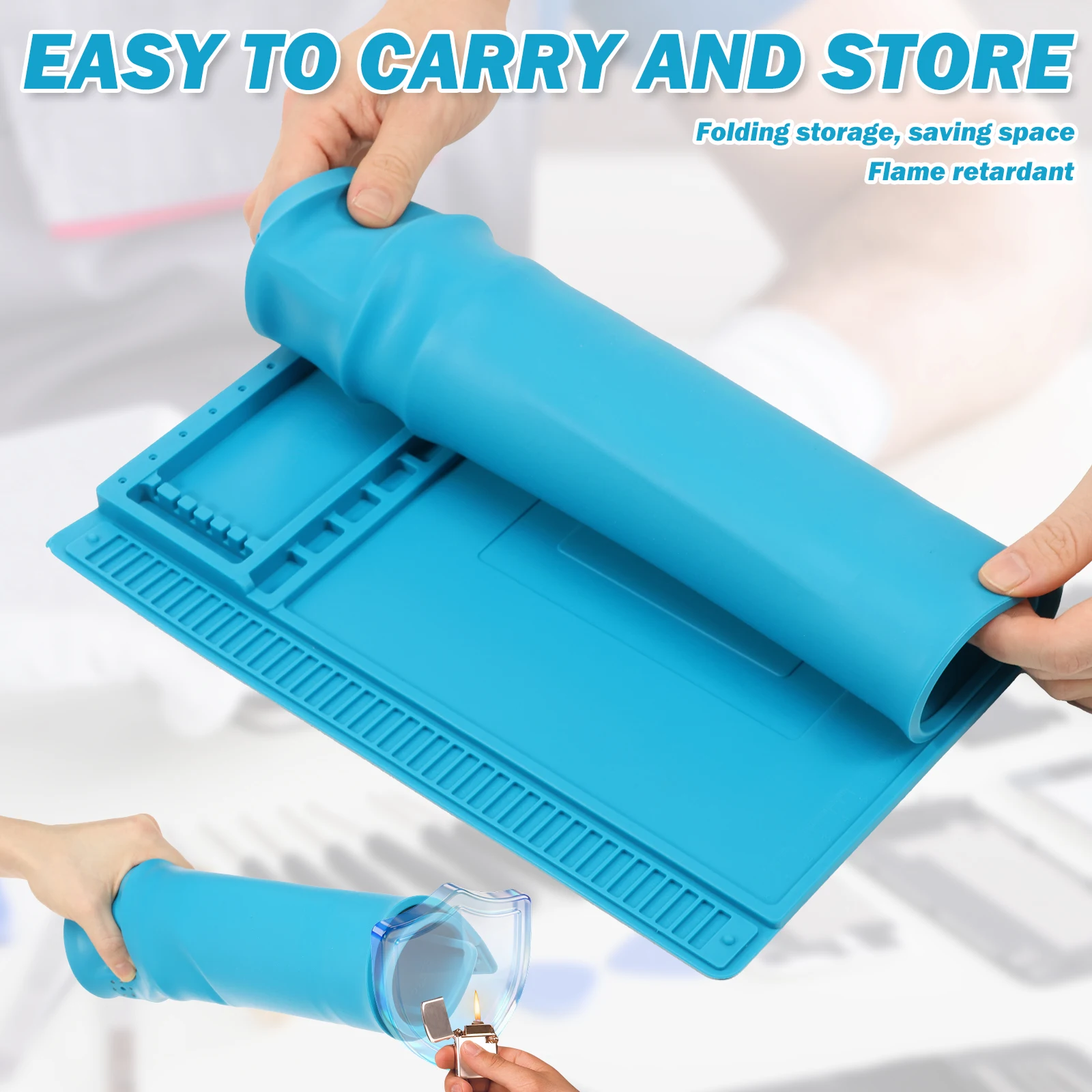 Alas Kerja Silikon 45x30cm Tah - Electronics Repair Mat ulasan dan harga
